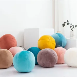 Round Velvet Pillow