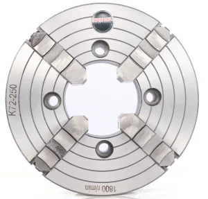 K72-250 Sanou Steel 4 Jaw Independent Chuck with Gear Core for Bench Lathe New 250mm (10")