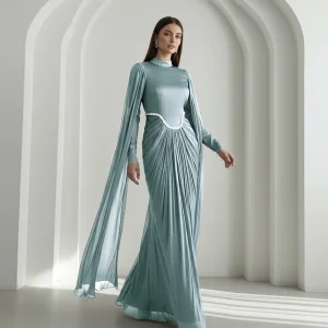 Elegant Abaya Women Maxi Gown