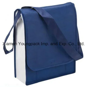 Bolsa Flap Personalizada Não Tecida Azul Marinho