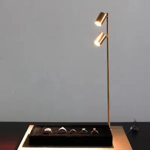 LED Spot Watch Jewelry Display Double Head Shop Cabinet Museum Showcase Lighting