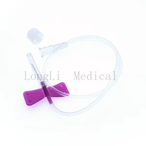 Conjunto de venas de infusión estéril desechable y seguro