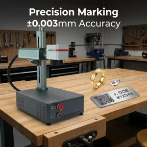 Industrial 20W 30W 50W All-in-One Galvo Fiber Laser Marking Machine Raycus JPT Metal Jewelry Parts