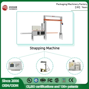 CE ISO Certified 15+ Patent Automatic Pallet Strapping Line Strapping Machine