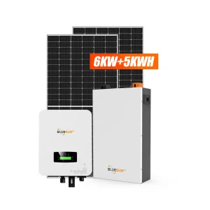 Hybrid 8kW Solar Inverter System For Home Polycrystalline Monocrystalline Silicon Panels MPPT Controller 20kWh Lithium Battery