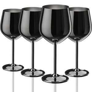 Wholesale Unbreakable Metal Red Wine Cup for Restaurant Hotel