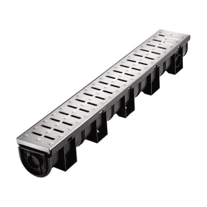 Residential HDPE Drainage Gutter With Grate Cover For Backyard And Landscape