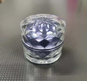 Luxury 7g Fashion Double Wall Face Cream Jar Acrylic Plastic Jar with Lining Lid