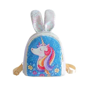 Sequined Backpack Cartoon Cute Little Ears Clutch Bag Luxury Bag Designer Handbags Fashion Bag Lady Bag Travel Backpack