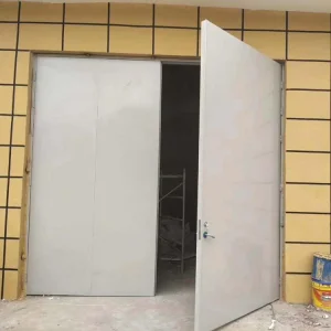 Porta de Aço Resistente ao Fogo Premium com Recursos de Segurança Aprimorados