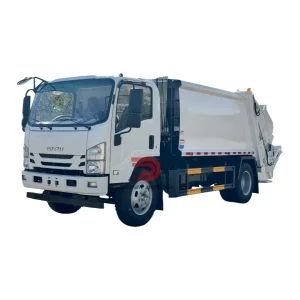 China Municipal Waste Collection Management Compressed Garbage Truck Isuzu Npr Nps 5 6 8 10 Cbm 6ton 6m3 Compactor Garbage Truck for Sale