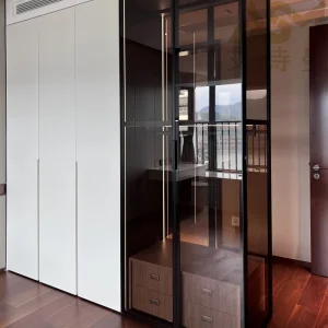 LED Glass Wardrobe