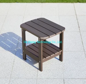 Outdoor Coffee Table Garden Patio Wooden Top Coffee Side Table