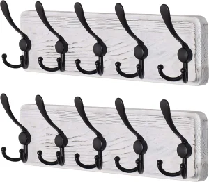 Sustainable Heavy Duty Wooden Classic Multifunctional Wall Mounted Coat Rack