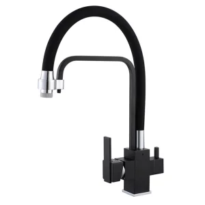 Matte Black RO Water Faucet Filter Kitchen Filtration Tap Drinking Water Purifier with Filter Brass Kitchen Faucet Two in One
