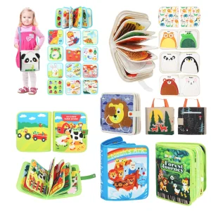 Various Styles Activity Busy Book Montessori Early Educational Felt Activity Felt Sensory Baby Toys Toddler Busy Board Book