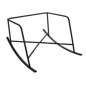 Matte black iron rocking leisure chair frame