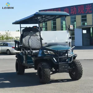 High Ground Clearance 6 Seats Utility Blue Electric Golf Cart