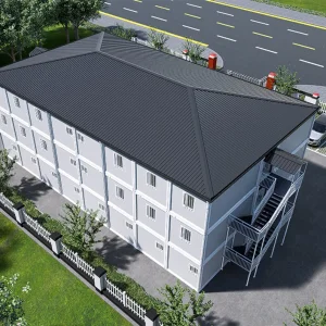 Complexo Modular de Dois Andares em Contêiner para Vida Comunitária Casa em Contêiner