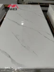 Eco Friendly Waterproof Stone Plastic Composite Sheet for Living Room Bar Counter