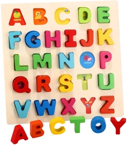 See and Spelling Learning Toy Wooden Preschool Educational Matching Letter Game Toys Develops Alphabet Words Spelling Skills Toy