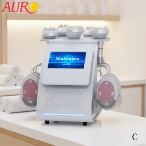 Portable 80k Cavitation Fat Removal Radiofrecuencia Face Lift Body Slimming Skin Tightening 6 in 1 Slimming Machine