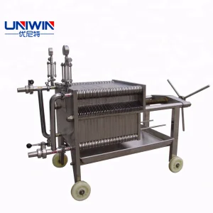 Hydraulic Red Wine Filter Press Food Grade Stainless Steel Wine Filter Machine