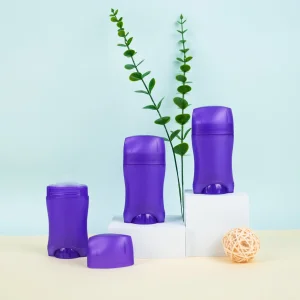 Purple Plastic Bottle Antiperspirant Body Refill Empty Deodorant Stick Bottle