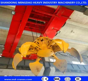 High Quality Customized Type ISO9001 Approved Low Price Overhead Manufacturer Grab Crane Qz