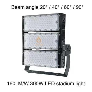 Outdoor 300W SMD LED Flood Stadium Tennis Sport Court High Mast Lighting