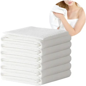 Eco-friendly Disposable Mix Wood Pulp Bath Towel Rectangular Shape 19.0in+ Width &amp; 30.0in+ Length for Beauty Salon One-Time Use