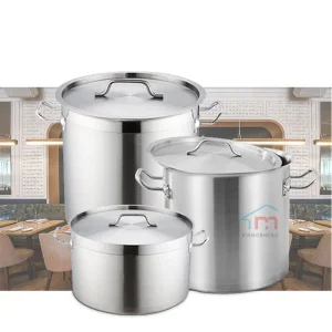 Xiangsheng Large Size Cookware Stainless Steel Soup &amp; Stock Pot with Sandwich Bottom