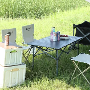 YOUQI Outdoor Folding Table Chairs Picnic Camping Set