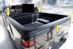 Protetor de Capa de Estribo de Cama de Caminhonete de Plástico para Ranger