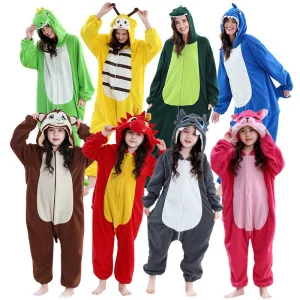 New Fleece Bodysuit for Home Family Cross Border Childrens and Adult Performance Costumes Family Loungewear