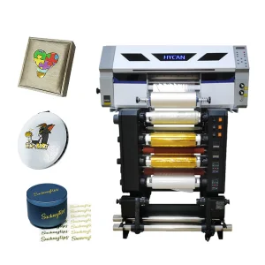 New 2026 A3 UV Dtf All in One Printer with Laminating Gold Foil Film Printer for Glass Acrylic Printing Business Card