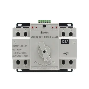 مفتاح النقل التلقائي 100AMP لمولد الديزل 2p 125A التحويل التلقائي للنقل