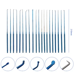 QSWTITAN Micro Spatula Dissectors Titanium Micro Curette