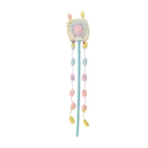 Plush Toast Cat Teaser Wand