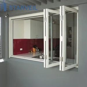 Smart Design Aluminum Folding Window Large Opening and Slim Aluminum Frame and Long Lifespan Window