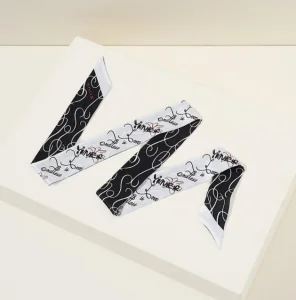 Custom Fashion Accessories Ladies Print Decorative Silk Twilly