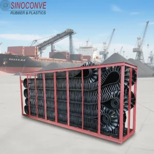 Endless T-Skirt Sidewall Conveyor Belt