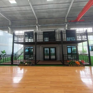 Casa Prefabricada Híbrida de Aço e Bambu Eco com Painéis Solares, Conformidade RoHS, Vilas Verdes