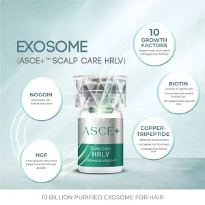 Top Korean Exocobio Asce+ Hrlv Srlv Lyophilized Exosomes Micro Needling for Hair Restoration Scalp Care Anti Hair Loss Natural Way to Improve Your Hair Health
