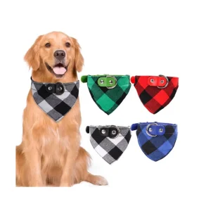 2023 New Dog Neck Set Triangle Scarf Ornaments Pet Collar