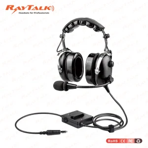 Helicopter Aviation Pilot Headsets with U174/U Plug for General Aircraft