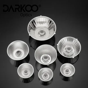 15W Cob Chrome Reflector Led Downlight Module Recessed Deep Reflector 8 Degree Led Cob Reflector Cob Light Lens