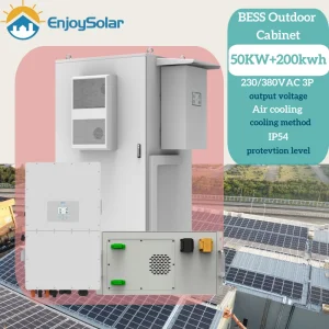 Es 100kwh 200kwh Solar Lithium Ion Battery Cabinet with Eve 3.2V 280ah 314ah LiFePO4 Cell for Commercial Solar Battery Energy Storage System
