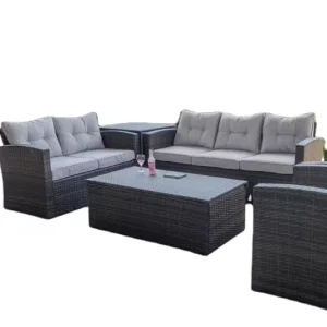 Modern Outdoor Wicker Dining Chair Set