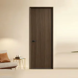Modern Solid Wood Indoor Flat Door With Sound Insulation And Finished Surface For Apartment Bedroom Living Room And Hotel Use